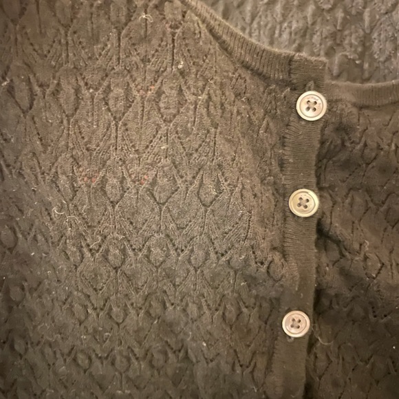 Black Wilfred Free Open Knit Button Up Tank Size S - Picture 4 of 4